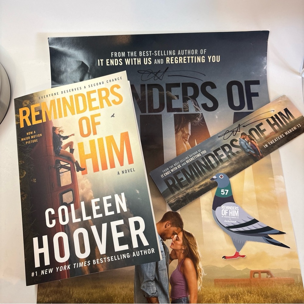 Reminders of Him Book and Poster Set - Yellow and Black